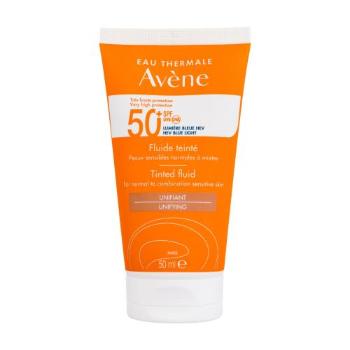 Avene Sun Tinted Fluid SPF50+ 50 ml opalovací přípravek na obličej unisex na normální pleť; na smíšenou pleť; na citlivou a podrážděnou pleť