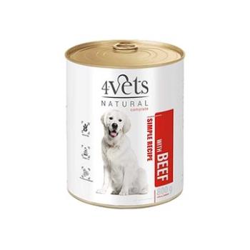4Vets NATURAL SIMPLE RECIPE s hovězím masem 800g konzerva pro psy (40641)