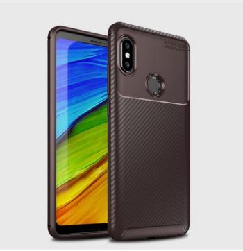 Ziskoun Luxusní silikonové pouzdro pro Xiaomi Redmi Note 6 PZK98 Barva: Hnědá