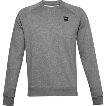 Under Armour Pánská mikina Rival Fleece Crew, pitch, gray, light, heather, XL