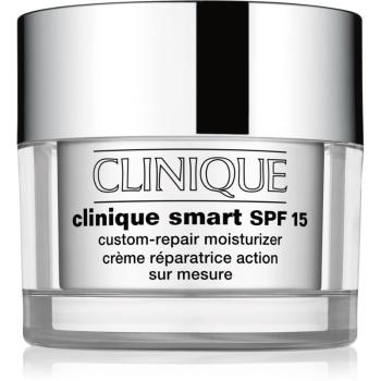 Clinique Clinique Smart™ SPF 15 Custom-Repair Moisturizer denní hydratační krém proti vráskám pro suchou a smíšenou pleť SPF 15 50 ml