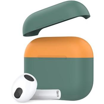 AhaStyle silikonový kryt pro AirPods 3 Midnight-Green-Orange (PT147-2-midnight-green-orange)