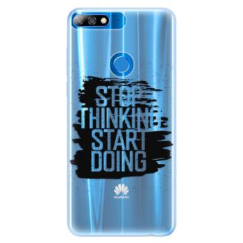 Silikonové pouzdro iSaprio - Start Doing - black - Huawei Y7 Prime 2018