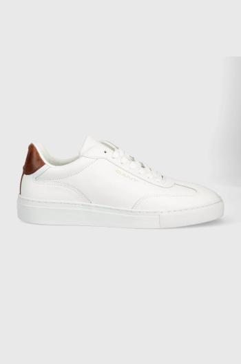 Kožené sneakers boty Gant Mc Julien bílá barva