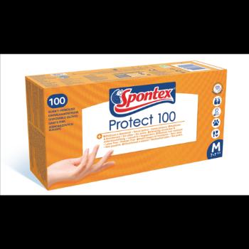 Spontex Protect jednorázové vinylové rukavice vel. M, 100 ks