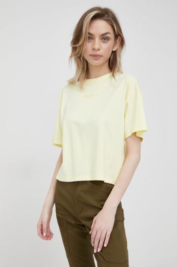 Bavlněné tričko Pepe Jeans Nina žlutá barva