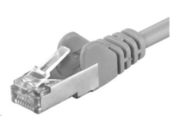 PREMIUMCORD Patch kabel CAT6a S-FTP, RJ45-RJ45, AWG 26/7 0, 5m šedá