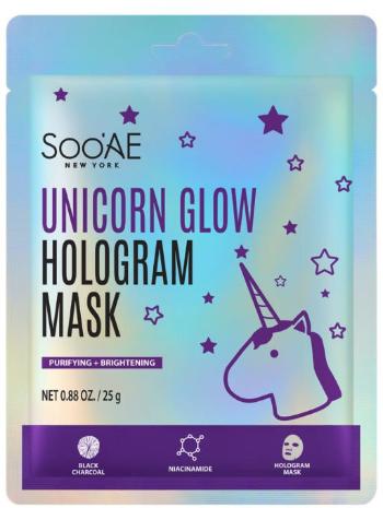 Soo'AE Unicorn glow hologramová maska 25 g