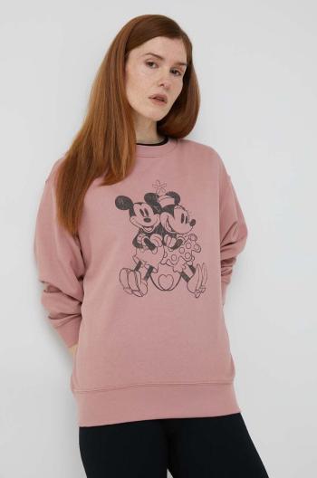Mikina GAP x Disney dámská, růžová barva, s potiskem
