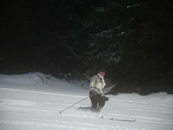 Kurz lyžování na dřevěných lyžích