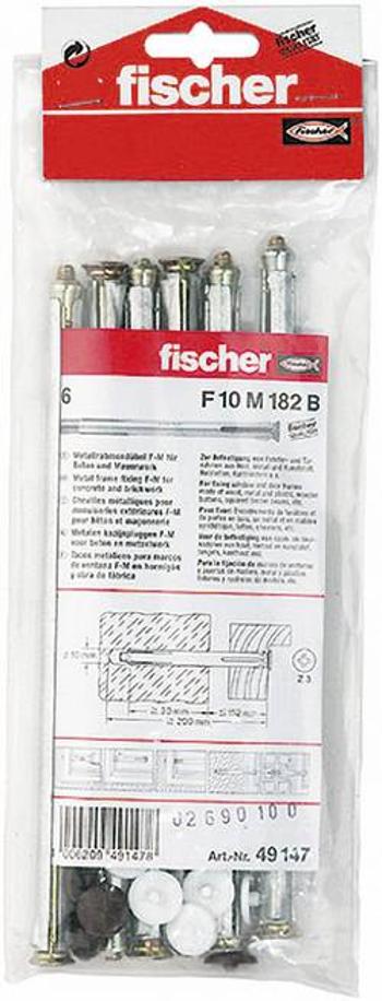 Hmoždinka do kovových rámů Fischer F 10 M 182 B 49147, Vnější délka 182 mm, Vnější Ø 10 mm, 6 ks