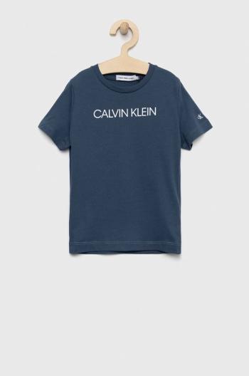 Dětské bavlněné tričko Calvin Klein Jeans s potiskem