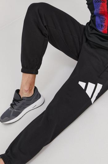 Kalhoty adidas Performance GQ6213 pánské, černá barva, s potiskem