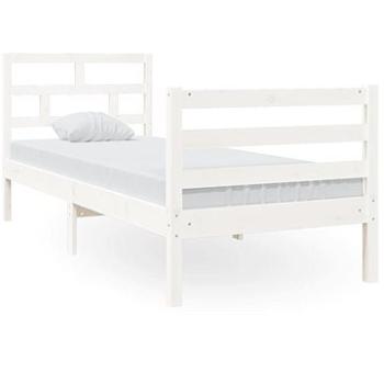 Rám postele bílý masivní dřevo 75 × 190 cm Small Single, 3101244 (3101244)