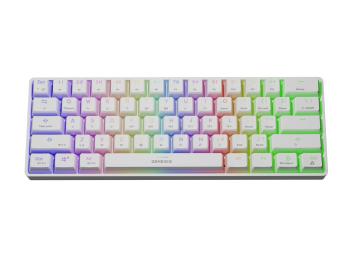 Genesis herní klávesnice THOR 660/RGB/Gateron Brown/Bezdrátová USB + Bluetooth/US layout/Bílá