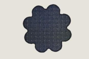 Vopi koberce Kusový koberec Udinese antracit kytka - 160x160 kytka cm Černá