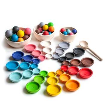 Ulanik Montessori dřevěná hračka "Colours and Sizes" (4680136750022)