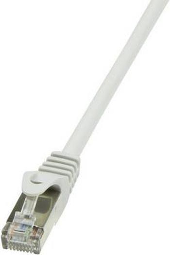 Síťový kabel RJ45 LogiLink CP1022D, CAT 5e, SF/UTP, 0.50 m, šedá