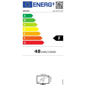 SLE 43F17TCS H.265 (HEVC) SENCOR