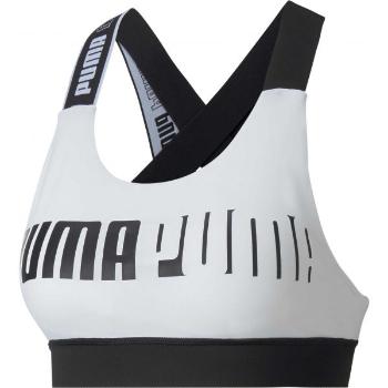 Puma MID IMPACT FEEL IT BRA Dámská sportovní podprsenka, bílá, velikost XS