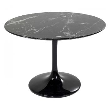 Stůl Solo Marble – černý, Ø 110 cm
