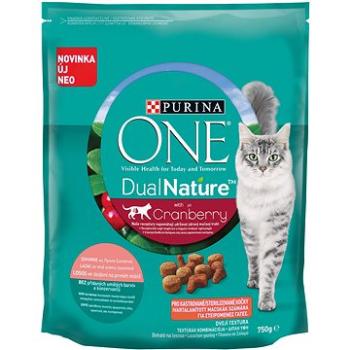 Purina ONE Dual Nature Sterilized Brusinka s lososem 750g (7613038232539)