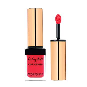 Yves Saint Laurent Kiss&Blush Lips and Cheeks lesk na rty, tvářenka - 4 10 ml