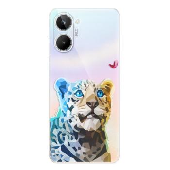 Odolné silikonové pouzdro iSaprio - Leopard With Butterfly - Realme 10