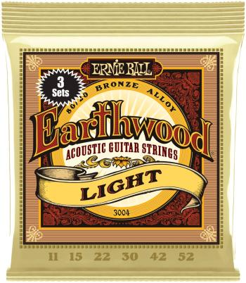 Ernie Ball Earthwood 80/20 Bronze Light 3 Pack