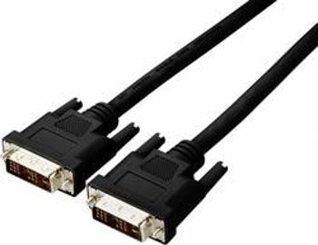 Kabel DVI vidlice ⇔ vidlice, 18+1 pin, 5 m, černý