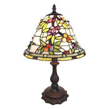 Stolní vitrážová lampa Tiffany Mabelle - 31*31*47 cm 5LL-6019
