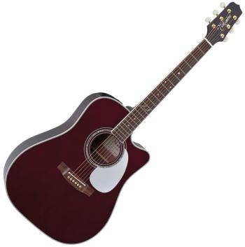 Takamine JJ325SRC Gloss Red Finish Elektroakustická kytara Dreadnought