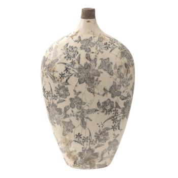 Keramická dekorační váza s úzkým hrdlem Mell French M - 19*10*33 cm 6CE1452M