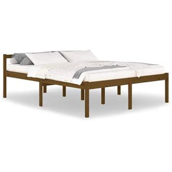 Rám postele medově hnědý masivní borovice 160 × 200 cm, 810627 (810627)