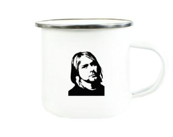 Plechový hrnek Kurt Cobain