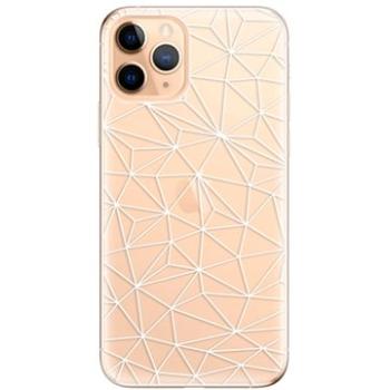 iSaprio Abstract Triangles 03 - white pro iPhone 11 Pro (trian03w-TPU2_i11pro)