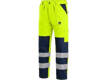 Kalhoty CXS NORWICH, výstražné, pánské, žluto-modré, vel. 46
