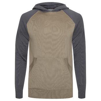 pánský merino svetr ICEBREAKER Mens Utility Explore Hooded Pullover Sweater, Char HTHR/Black (vzorek) velikost: M