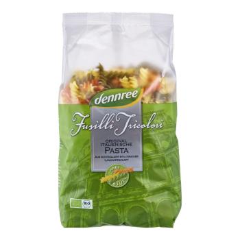 Těstoviny Fusilli Tricolori 500 g BIO DENNREE
