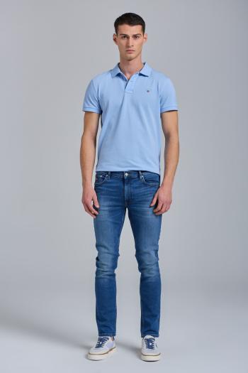 DŽÍNY GANT D1. MAXEN GANT RETRO SHIELD JEANS modrá 36/34