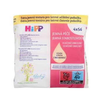 Hipp Babysanft Gentle Caring Wet Wipes 4x56 ks čisticí ubrousky pro děti na citlivou a podrážděnou pleť