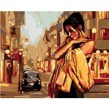Malování podle čísel - Osamělá žena na ulici (HRAmal00076nad)