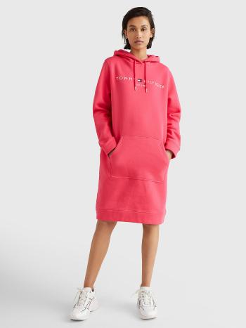 Tommy Hilfiger dámské růžové mikinové šaty - M (TZR)