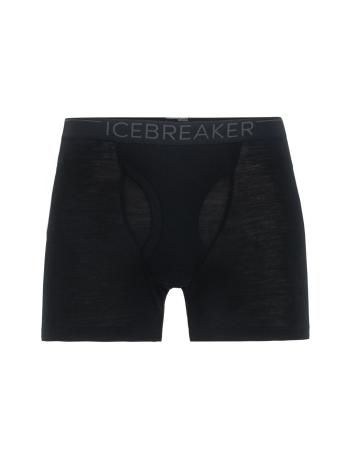 pánské merino boxerky ICEBREAKER Mens 175 Everyday Boxers w fly, Black velikost: M