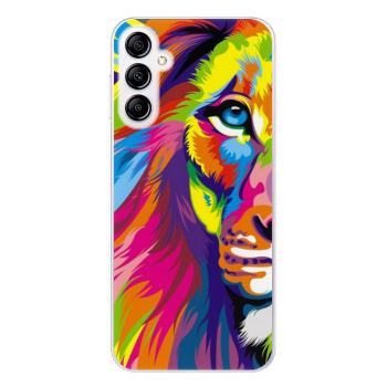 Odolné silikonové pouzdro iSaprio - Rainbow Lion - Samsung Galaxy A14 / A14 5G