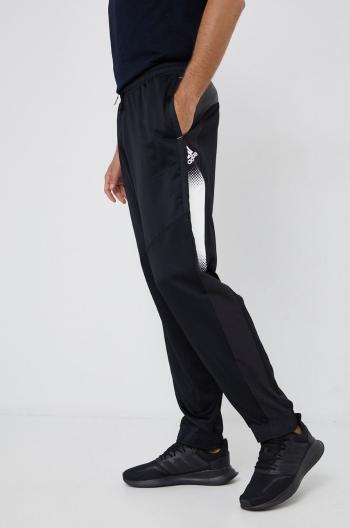 Kalhoty adidas GV5308 pánské, černá barva, s potiskem