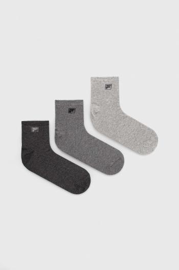 Ponožky Fila 3-pack , šedá barva