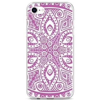 TopQ iPhone SE 2020 silikon Violet Mandala 49570 (Sun-49570)