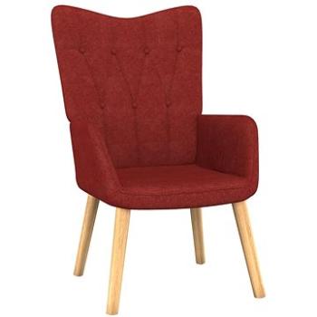 Relaxační židle vínová textil, 327531 (327531)