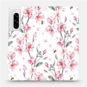 Flipové pouzdro na mobil Sony Xperia 5 - M124S Růžové květy (5903516057481)